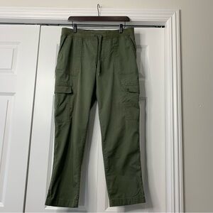 Chaps Forest Green Cotton Stretch Women’s Cargo Pants Size M